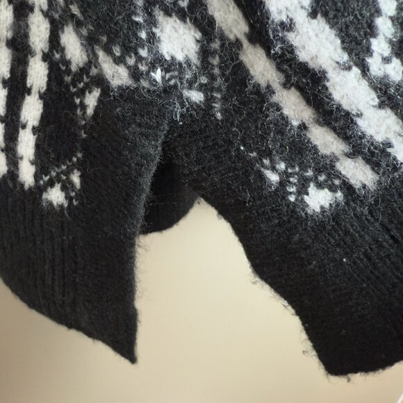 Loft Black & White Turtleneck Sweater (Size XL) - Picture 6 of 9